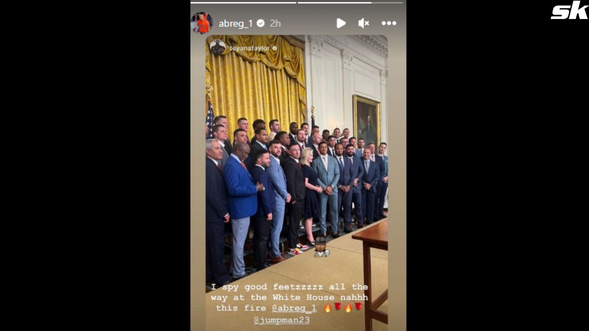 Alex Bregman's Instagram Story